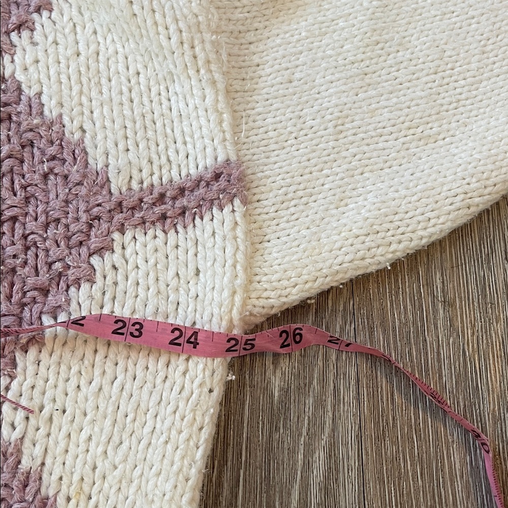 Huntington ridge vintage Floral Patterned Sweater - Cream and Pink size large - Picture 4 of 6